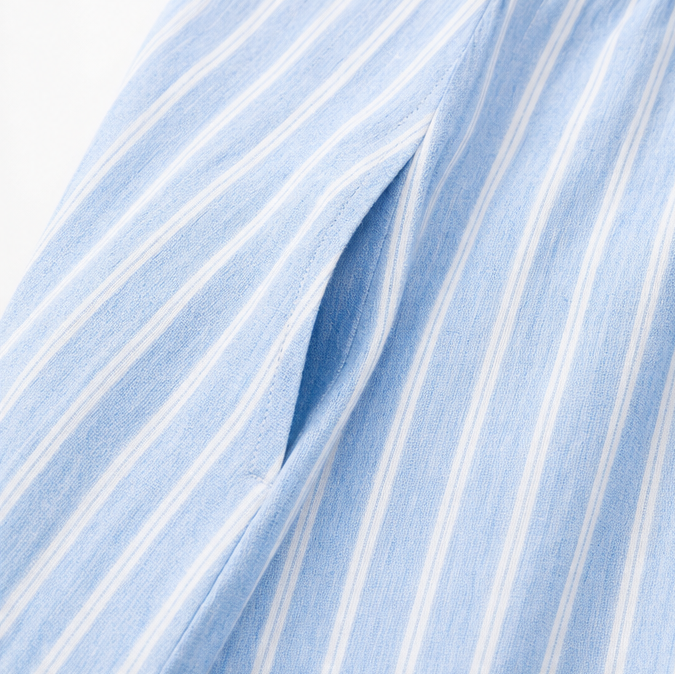 Marella | Striped Drop-Waist Midi Dress
