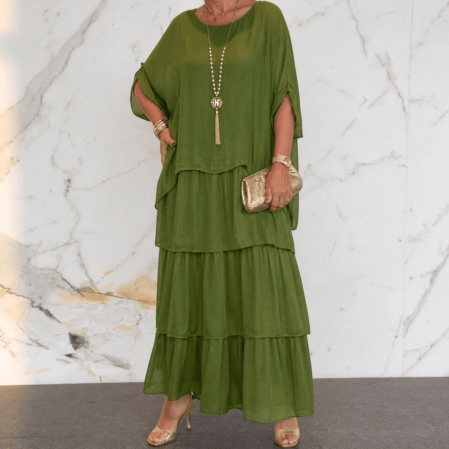 Marella | Tiered Chiffon Dress