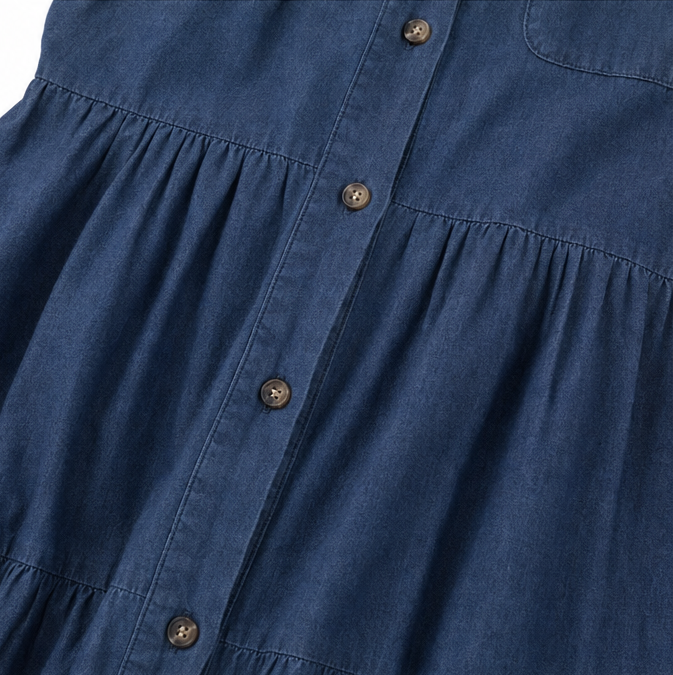 Marielle | Tiered Button-Front Maxi Dress