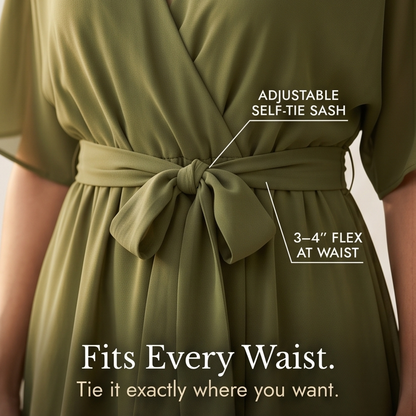 Mirabelle | Flowing V-Neck Midi Dress