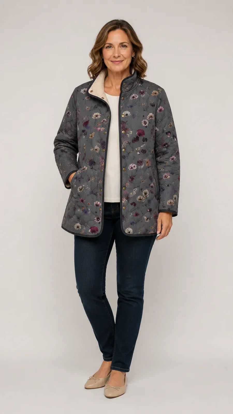 Niva | Vintage Floral Quilted Jacket