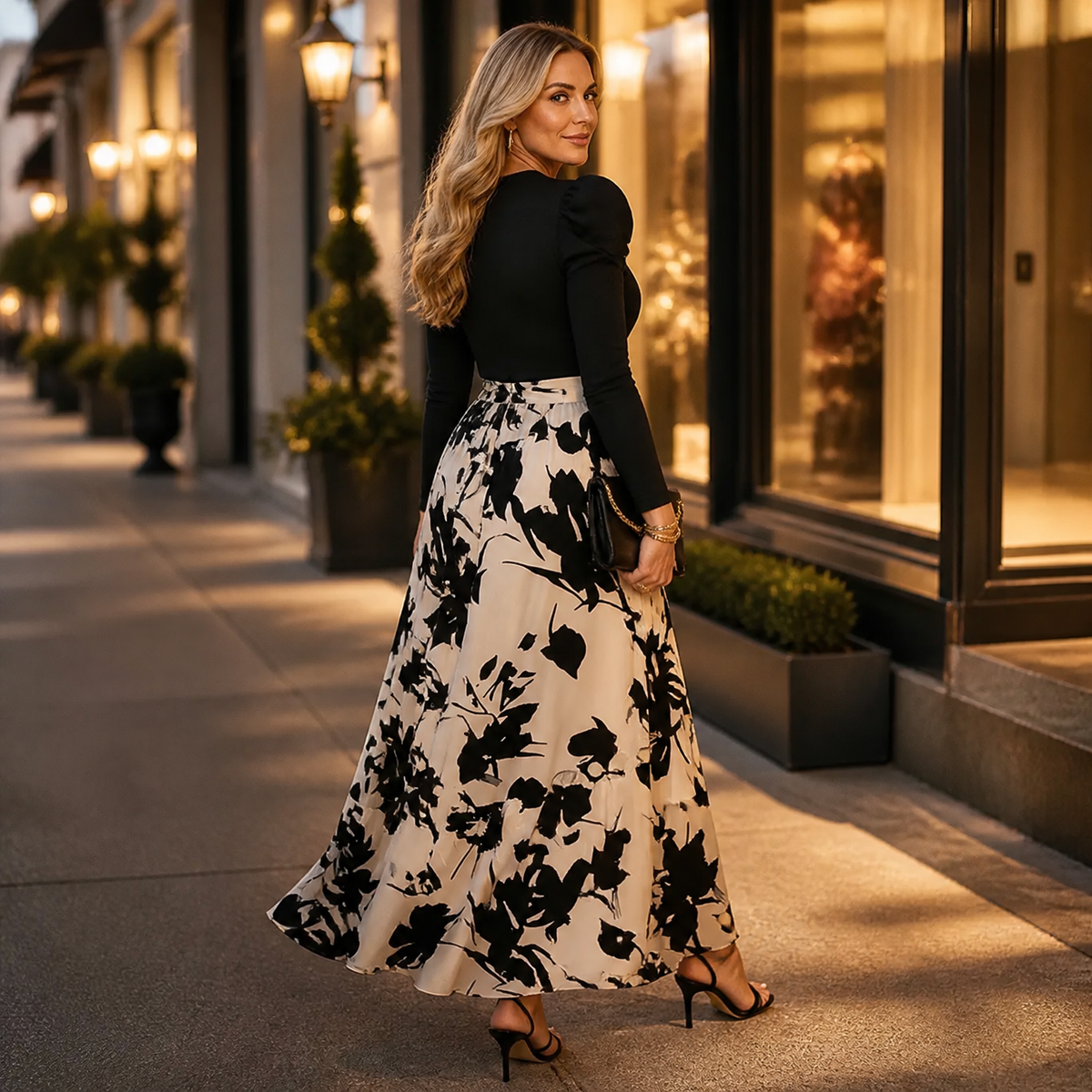 Florenza | Tie-Waist Floral Maxi Dress