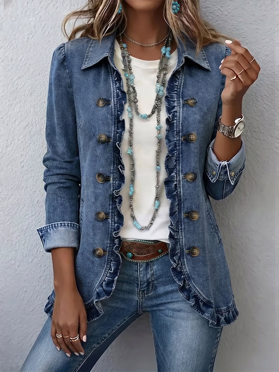 Ruthie | Ruffle-Trim Jacket