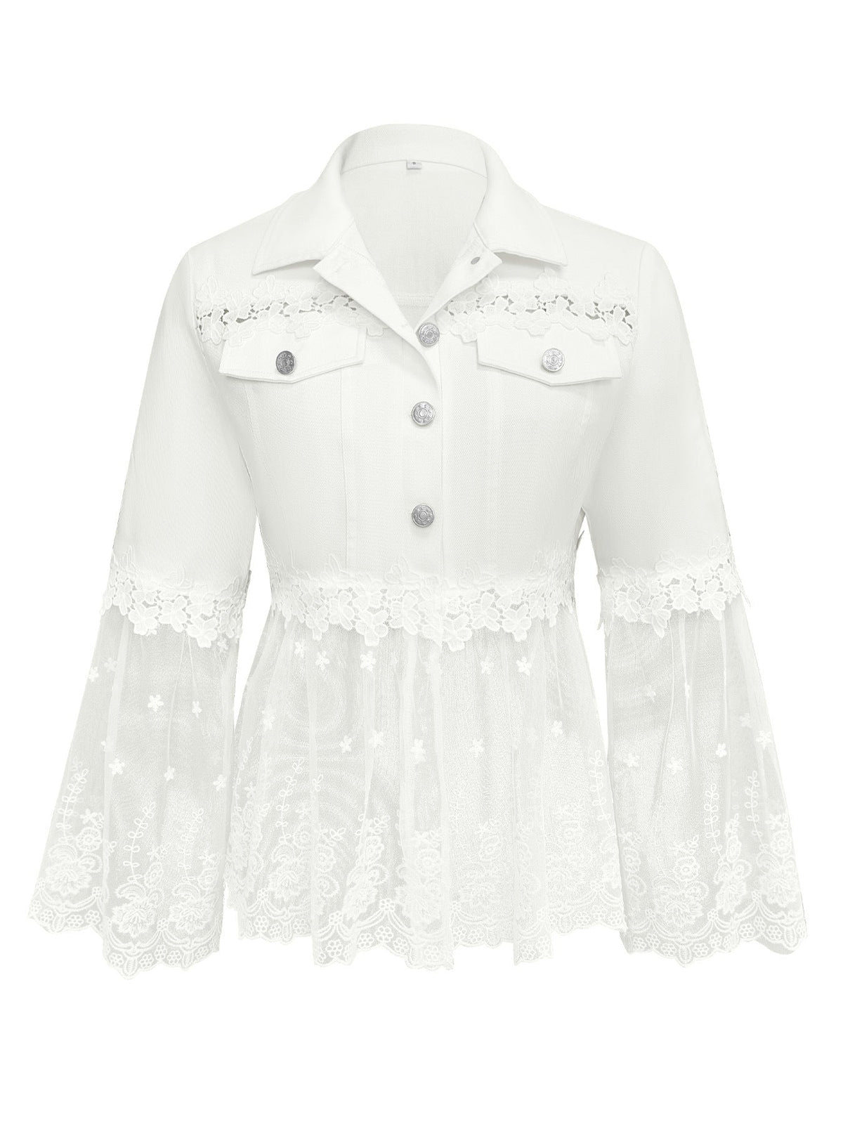 Marielle | Lace-Panel Jacket