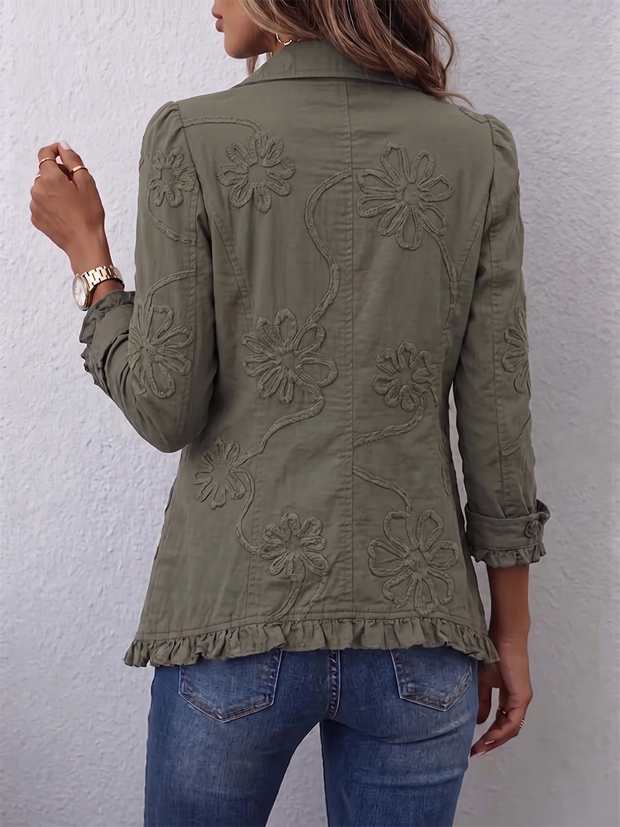 Kamberly | Floral Embroidered Utility Jacket