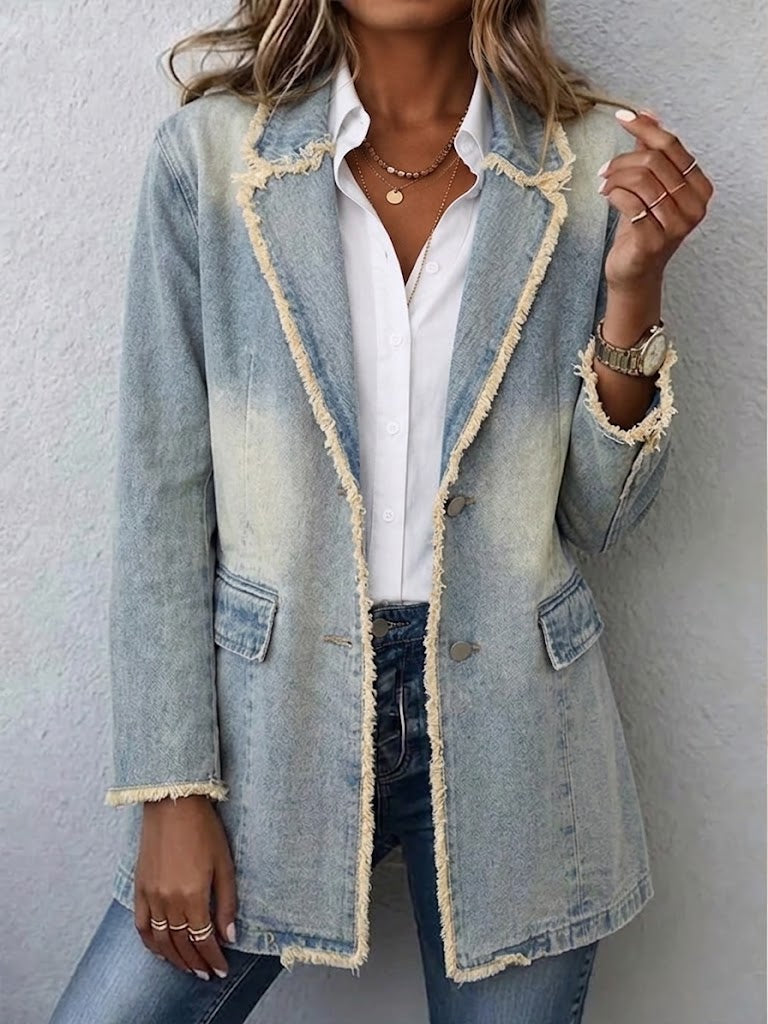 Dionne | Oversized Raw-Edge Blazer