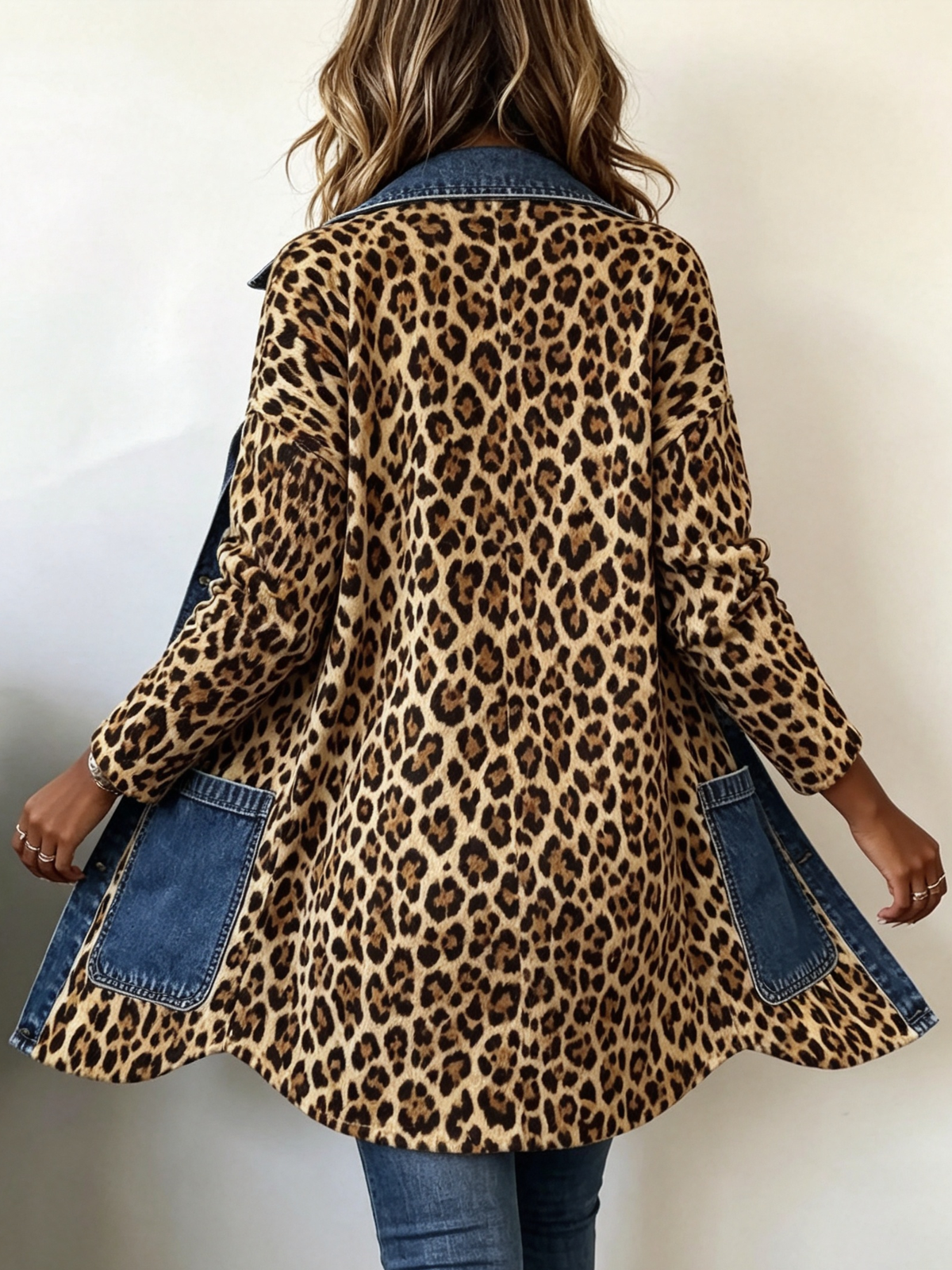 Fallon | Leopard Denim Jacket