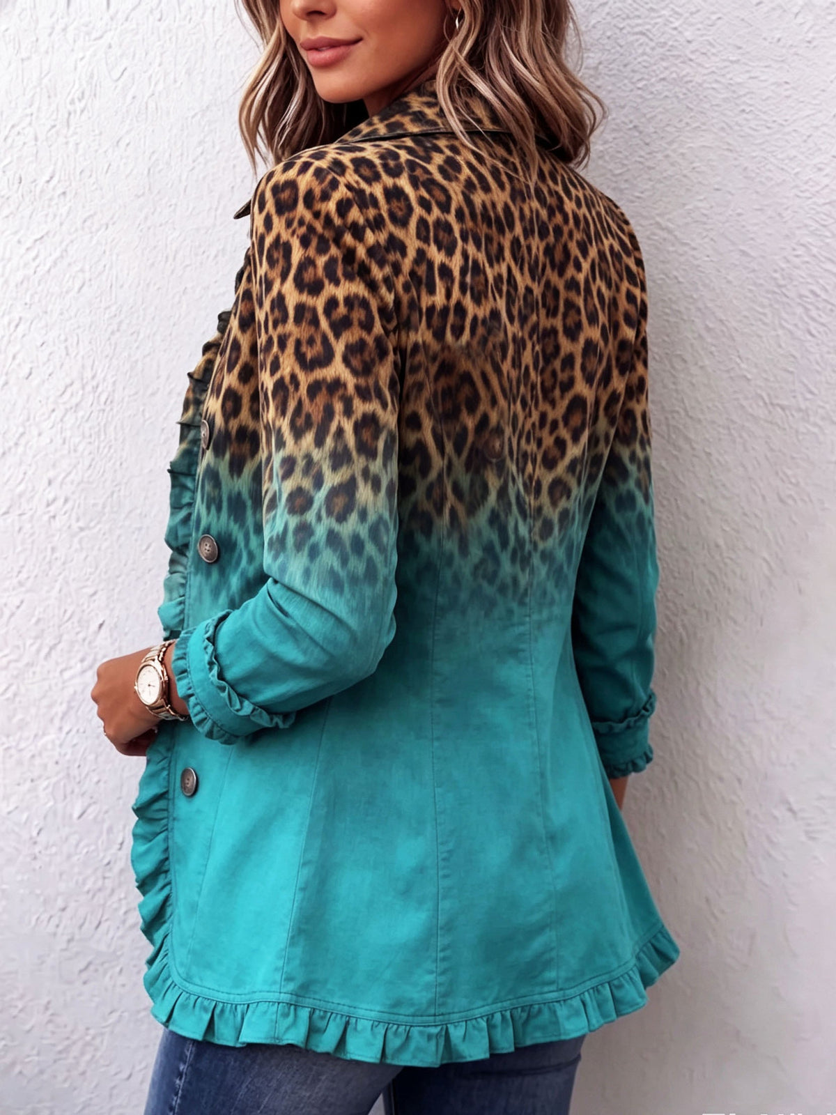 Elspeth | Leopard Ombre Blazer