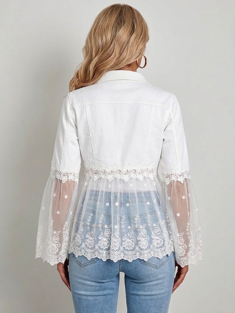 Marielle | Lace-Panel Jacket