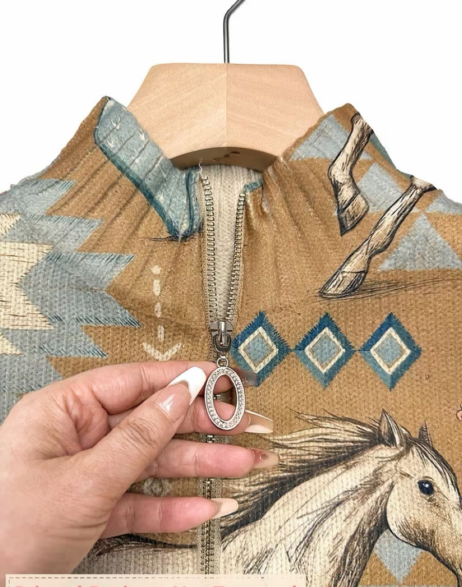 Perpetua | Southwestern Zip Cardigan