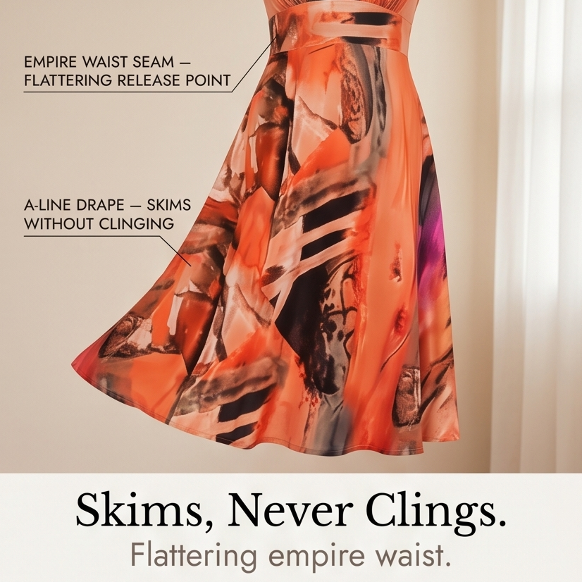 Phaeline | Attached Cardigan Midi Dress