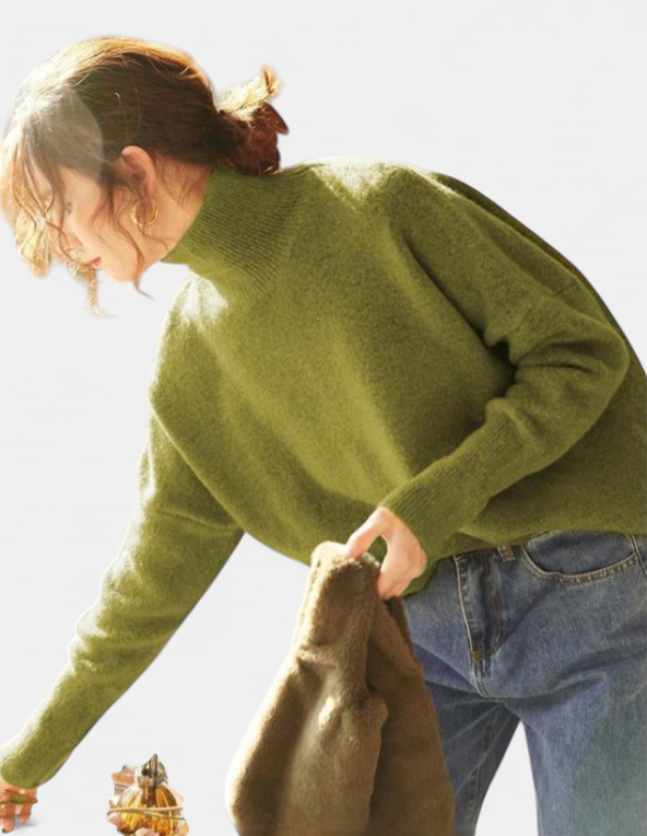 Camille | High-Neck Knit Pullover