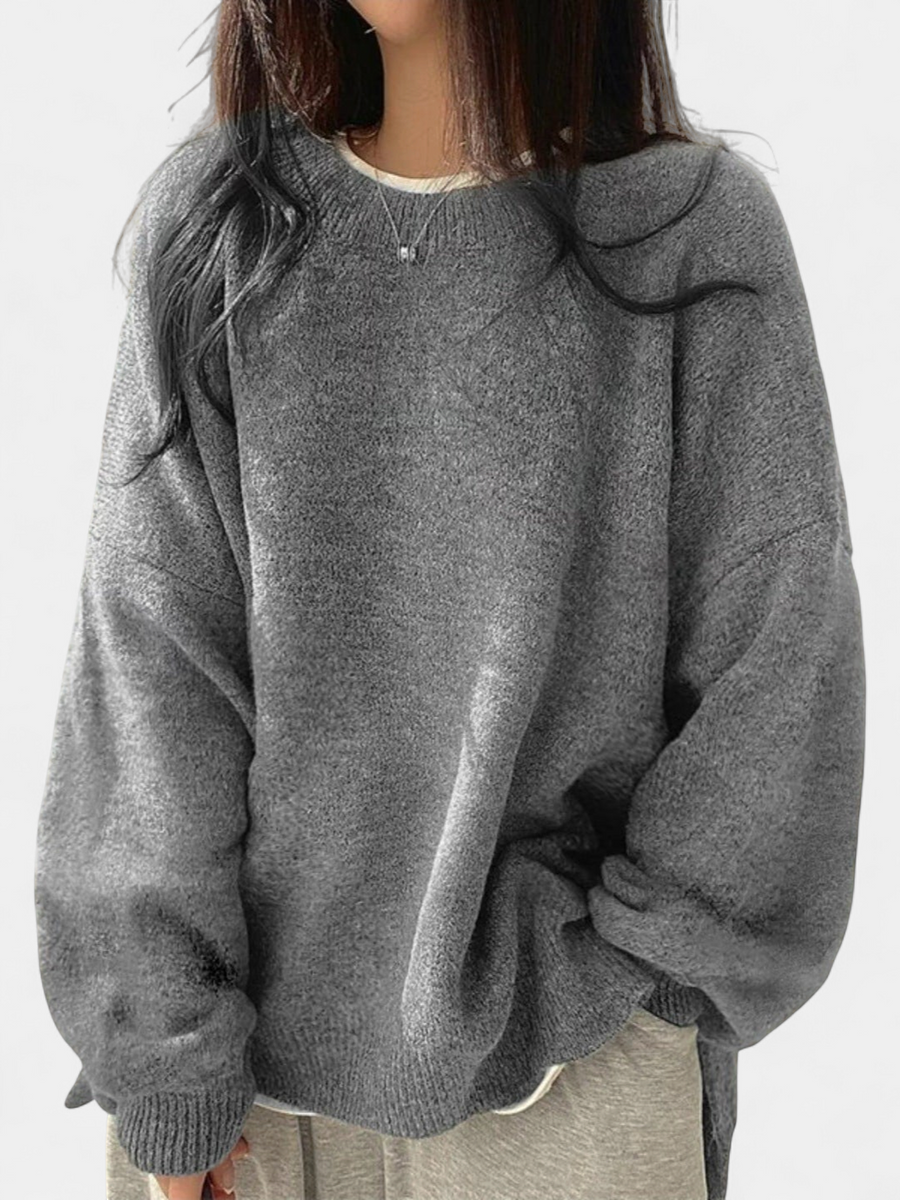 Kiara | Split-Hem Knit Sweater