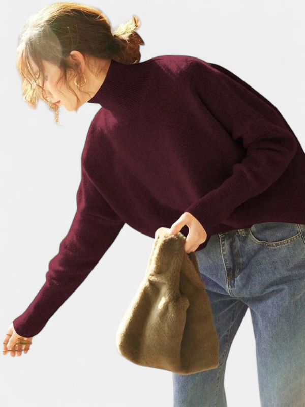 Camille | High-Neck Knit Pullover