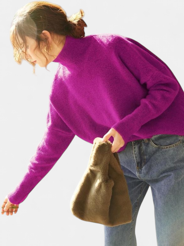 Camille | High-Neck Knit Pullover