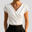 Margaret | Satin Wrap Blouse