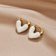 Heart in Clear Earrings