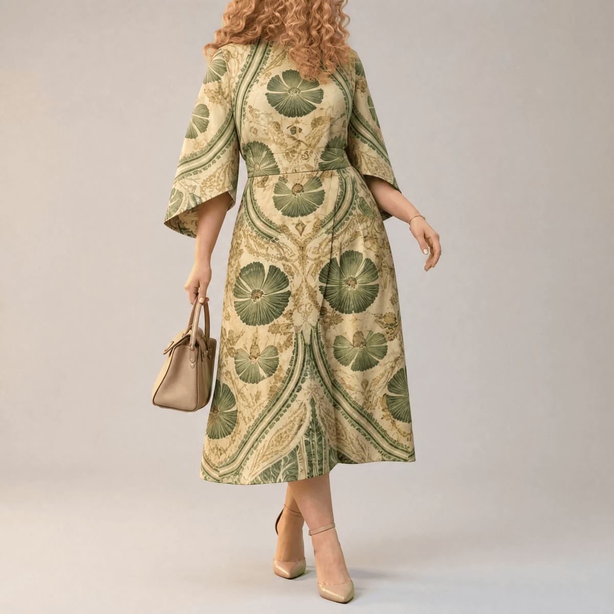 Serenza | Vintage Tapestry Midi Dress