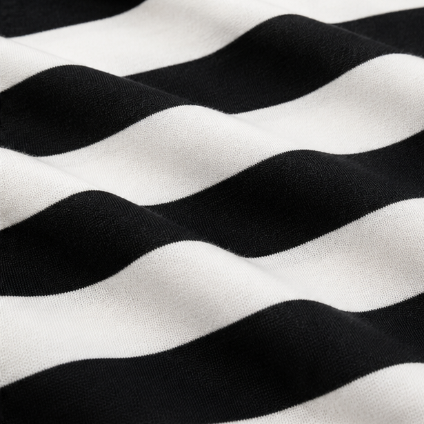 Sereva | Striped Drawstring Midi Dress