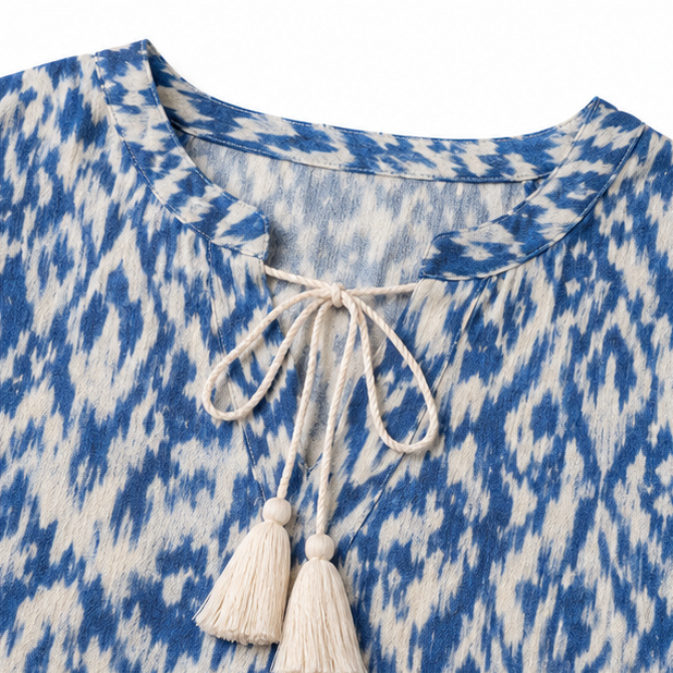 Solara | Tassel V-Neck Maxi Dress