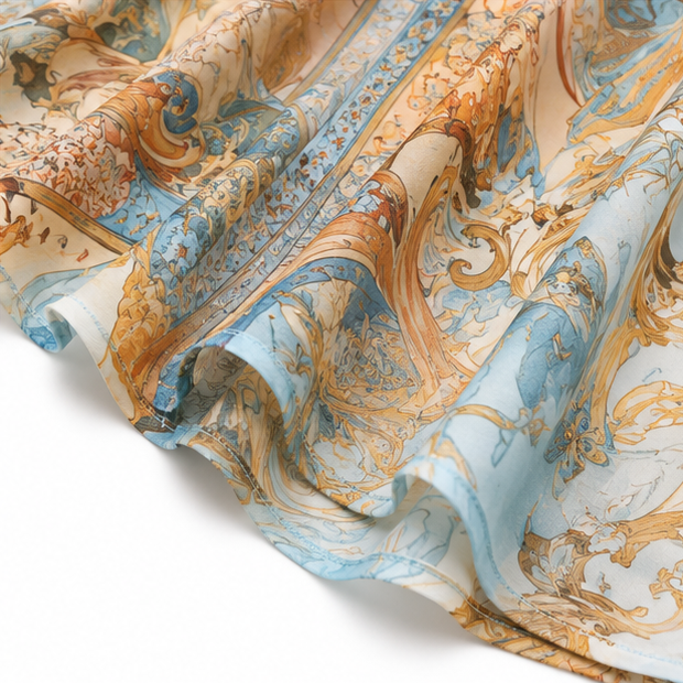 Solmare | Baroque Print Maxi Dress