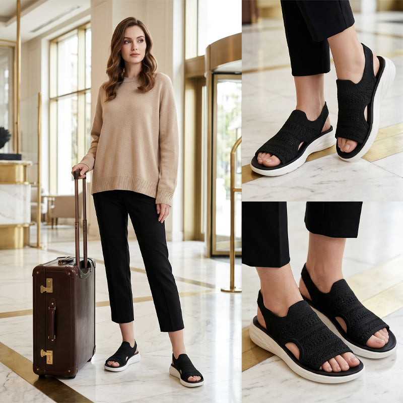 Lina | Breathable Knit Platform Sandals