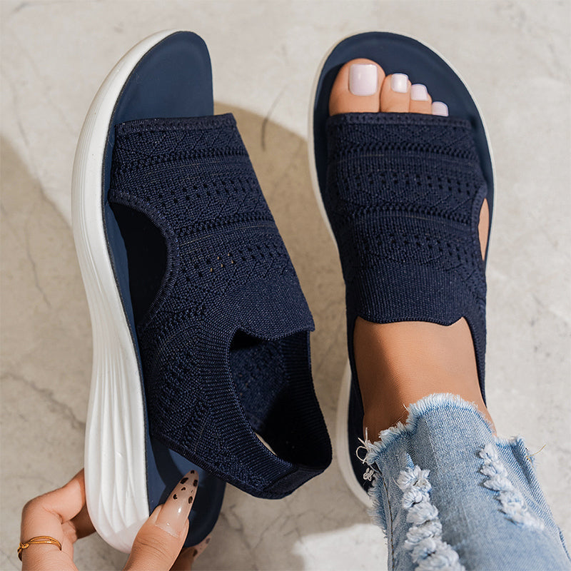 Lina | Breathable Knit Platform Sandals