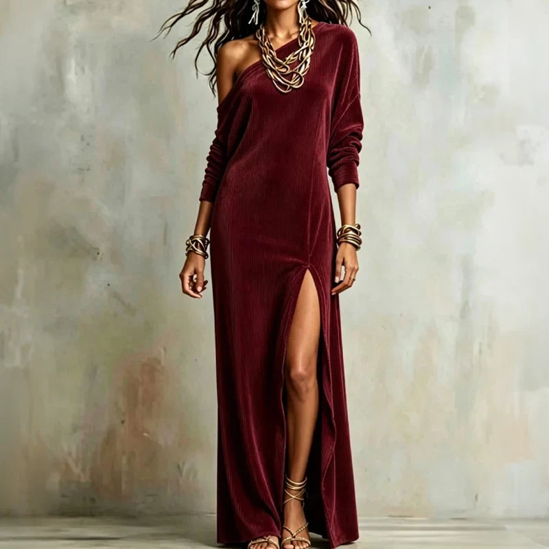 Vaelora | One-Shoulder Maxi Dress