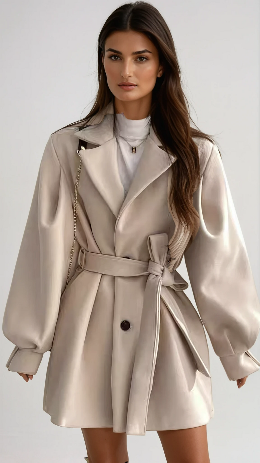 Margaux | Belted Coat Dress