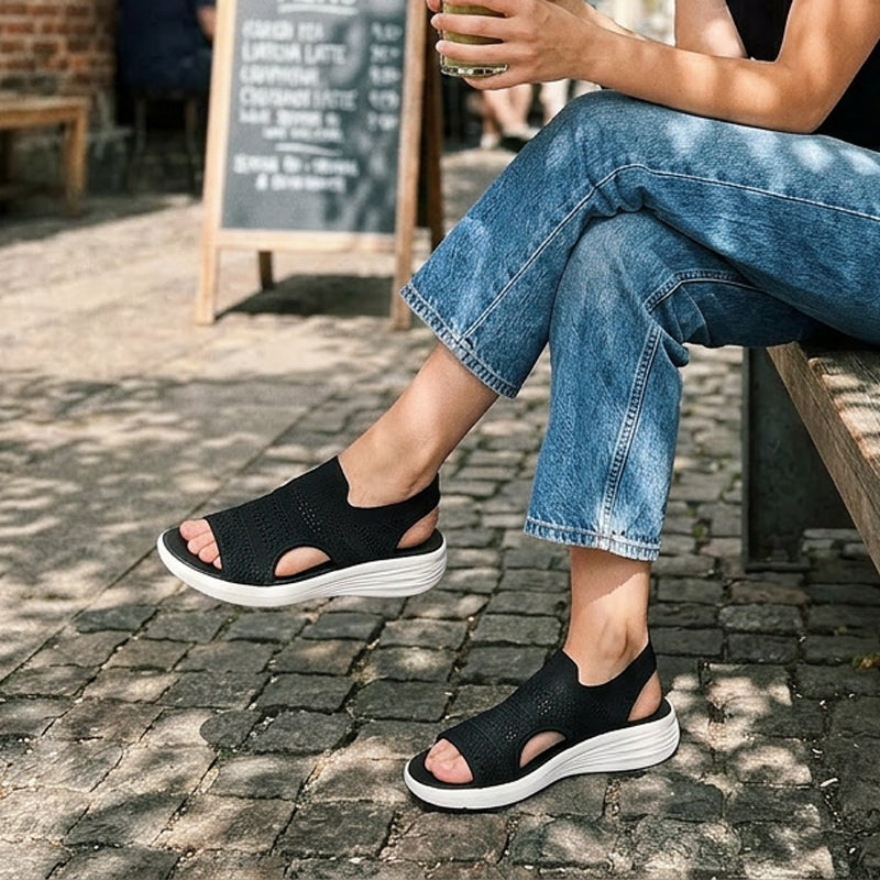 Lina | Breathable Knit Platform Sandals
