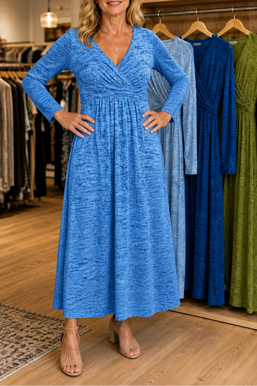 Adriana | Wrap-Front Midi Dress
