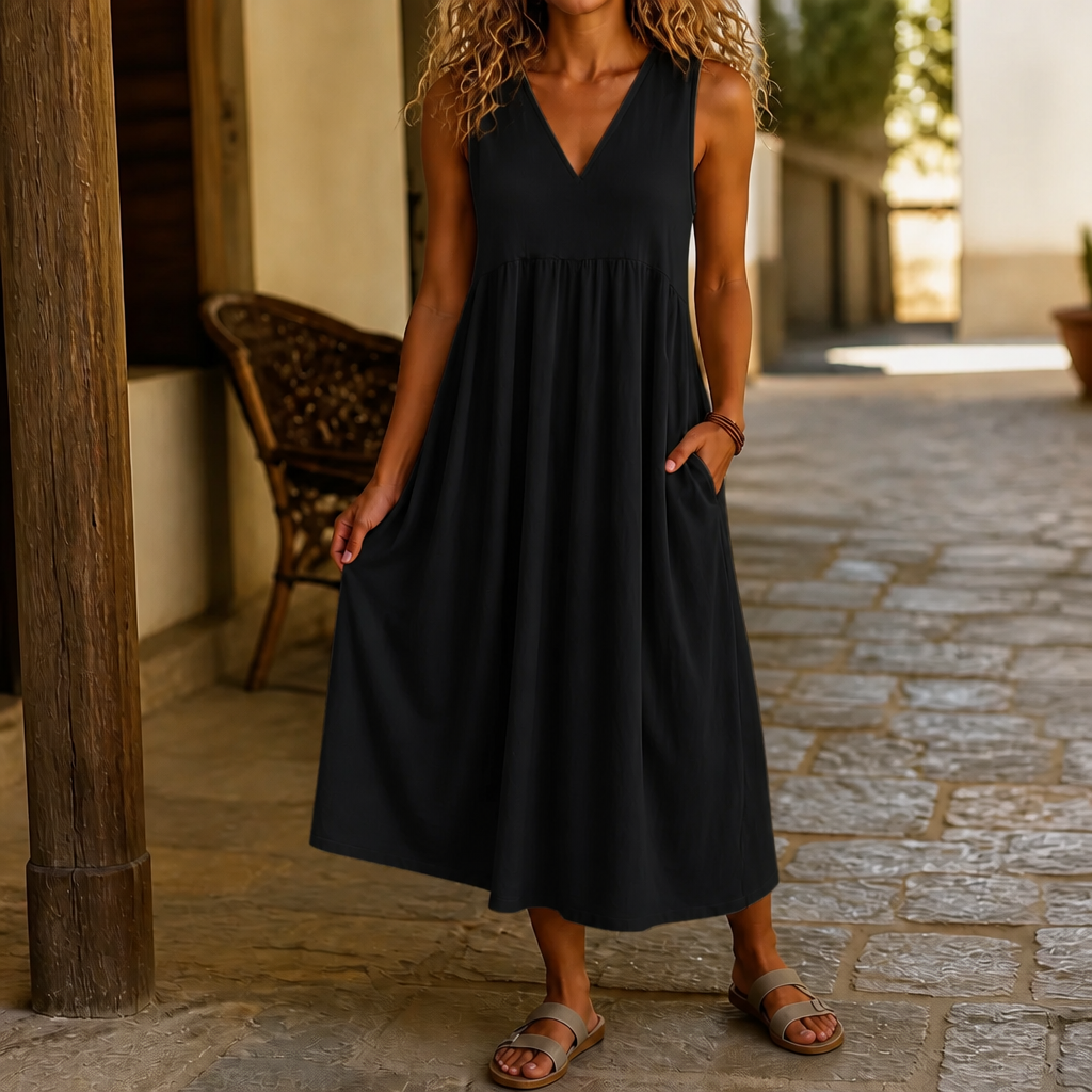 Josephine | Pocketed Midi Dress