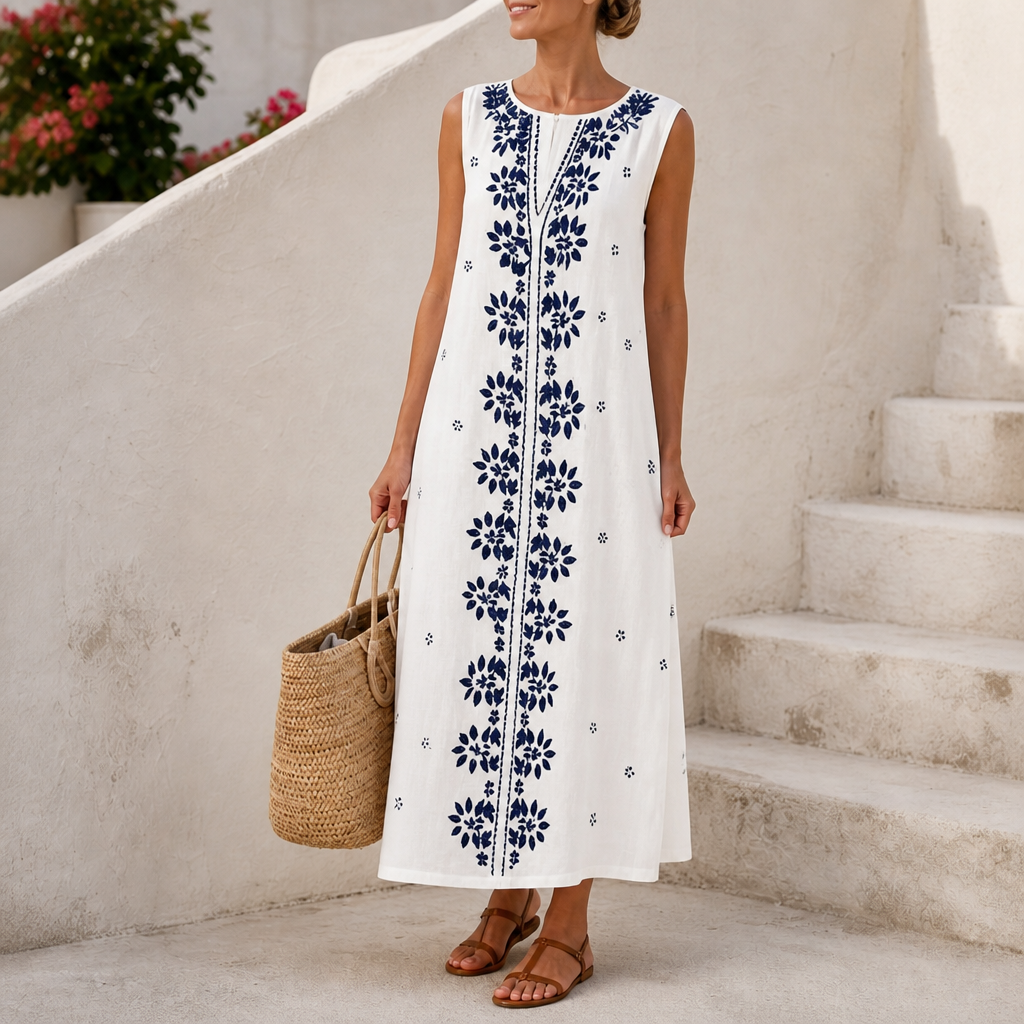 Vivienne | Embroidered Maxi Dress