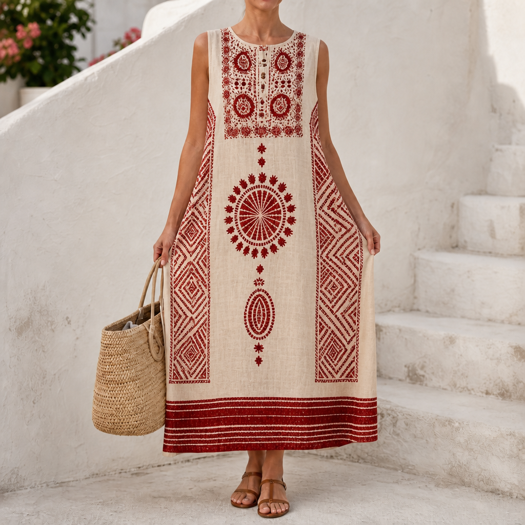 Vivienne | Embroidered Maxi Dress