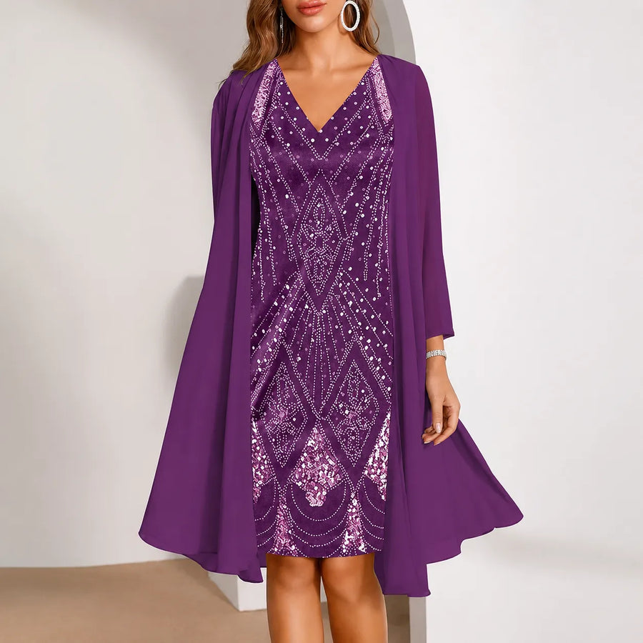 Elyssia | Two-Piece Sequin Dress