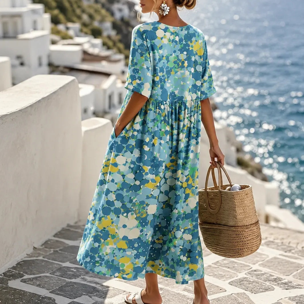 Marivella | Floral Loose Midi Dress