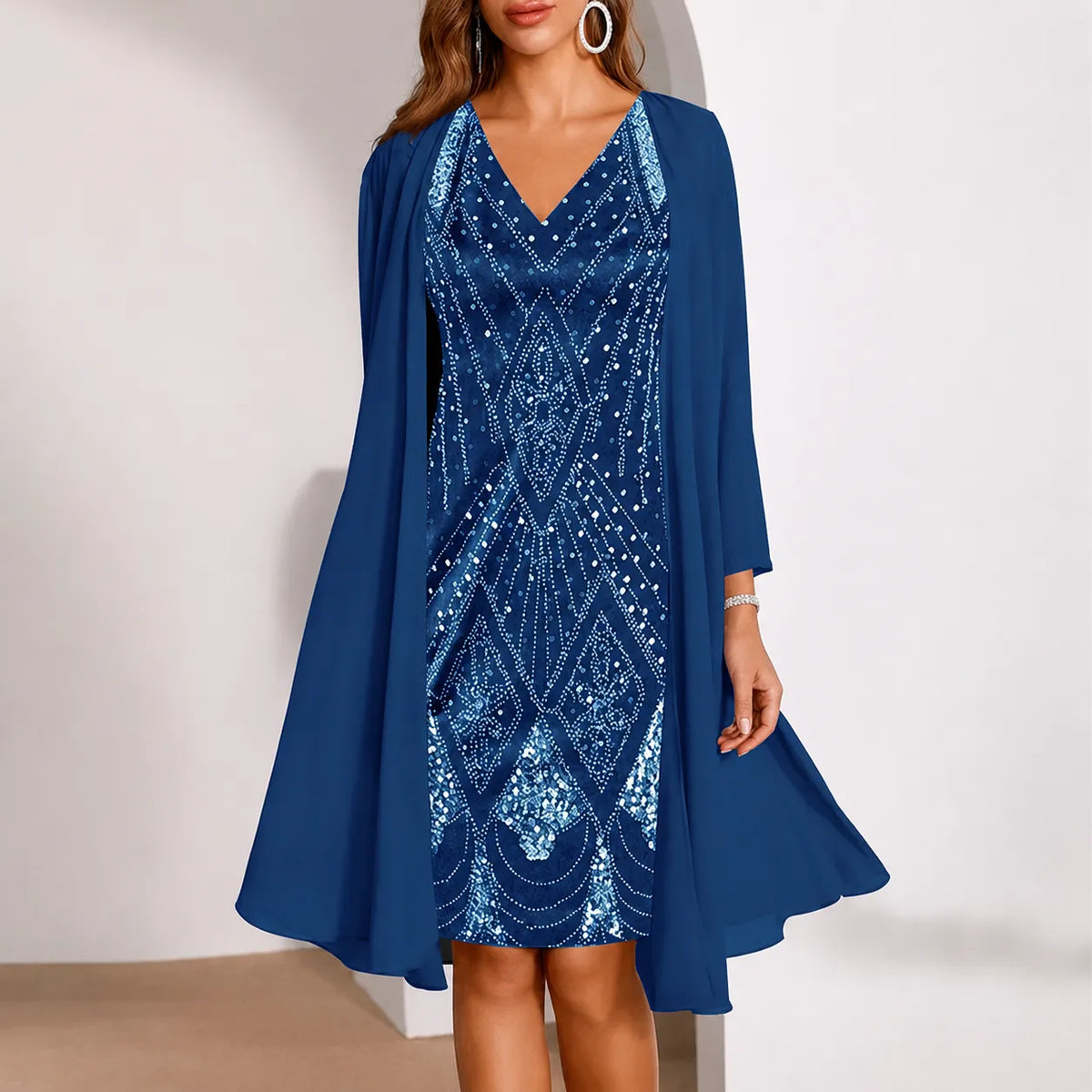 Elyssia | Two-Piece Sequin Dress
