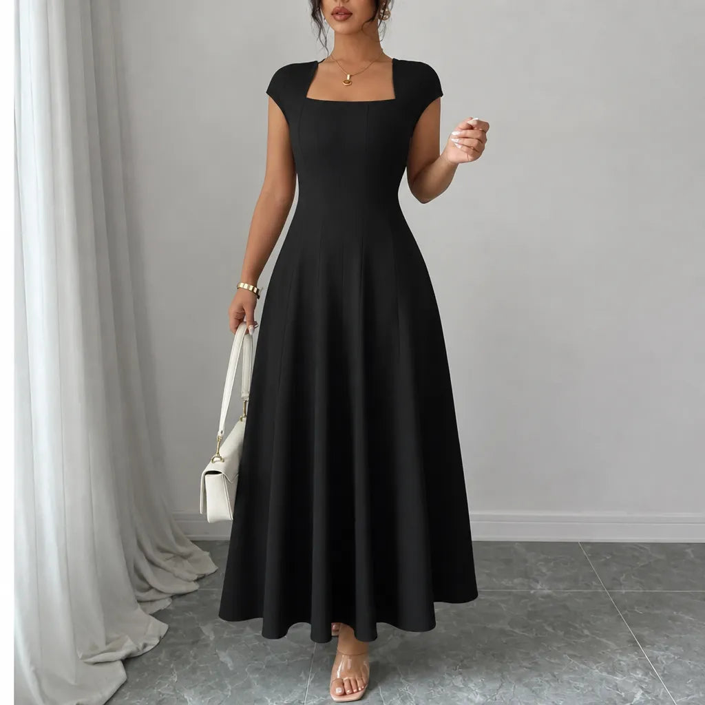 Elowyn | Sculpted Waist Midi Dress