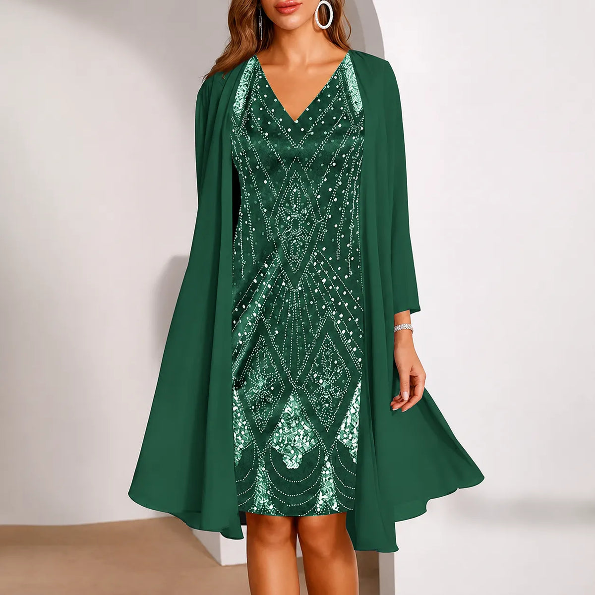 Elyssia | Two-Piece Sequin Dress