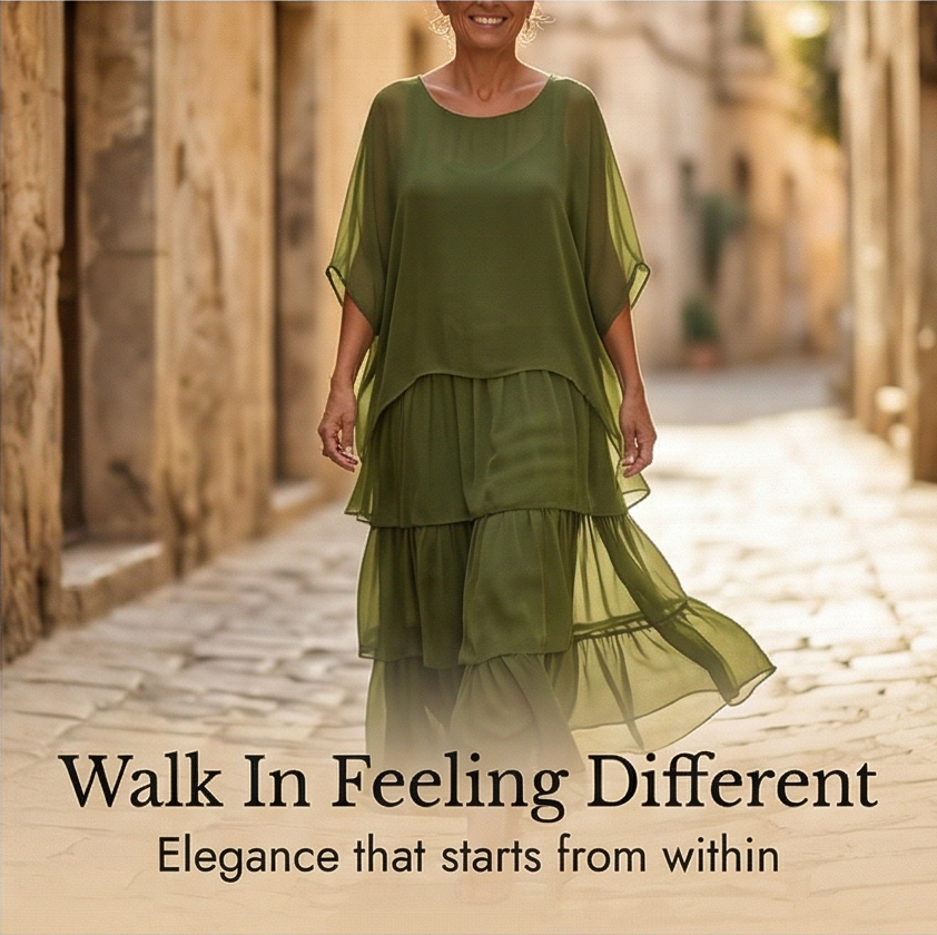 Velara | Tiered Chiffon Maxi Dress