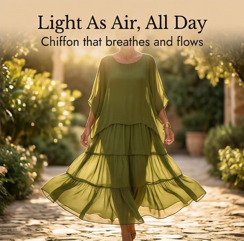 Velara | Tiered Chiffon Maxi Dress