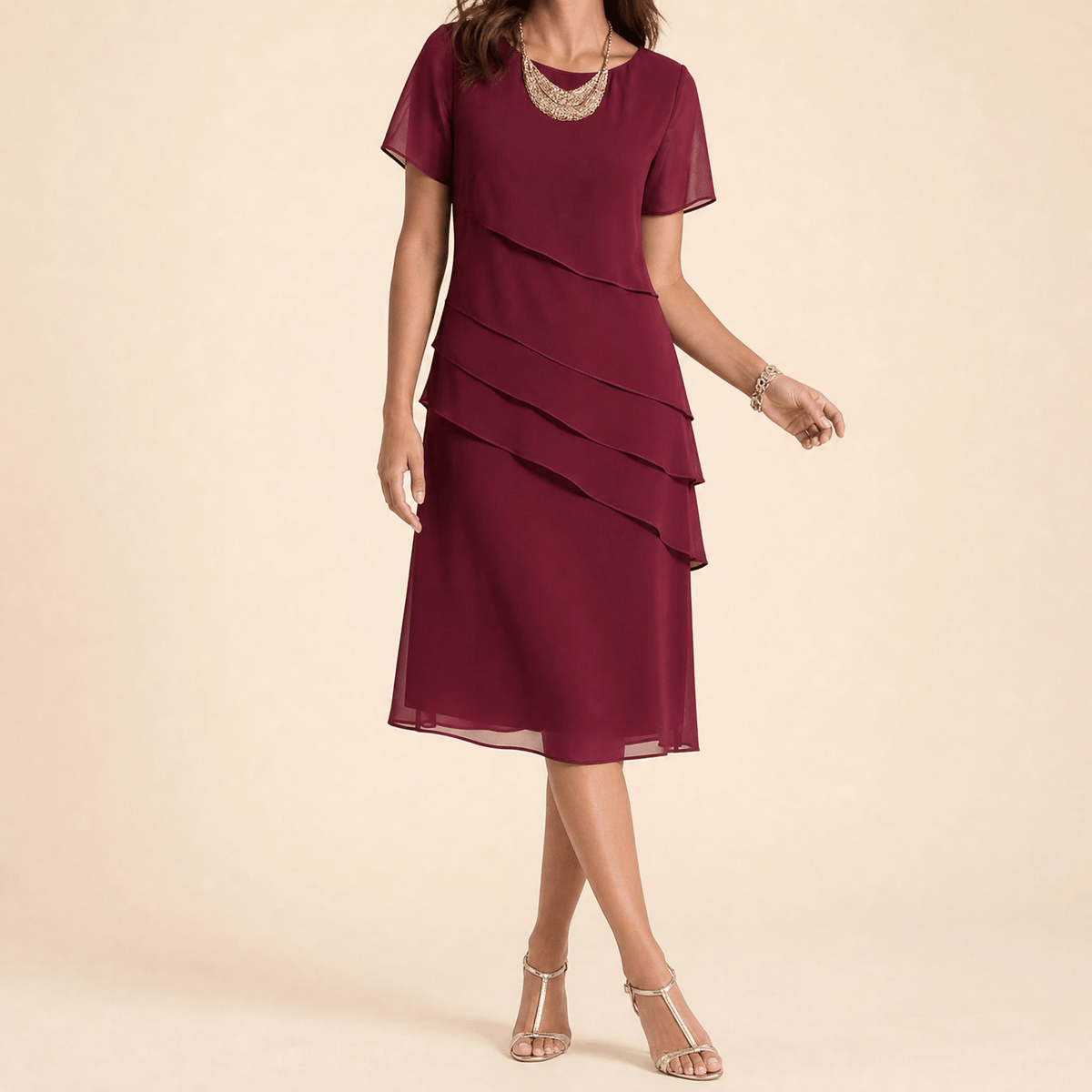 Velara | Ruffle Midi Dress