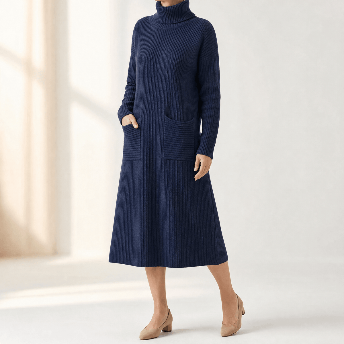 Velara | Relaxed Turtleneck Sweater Dress