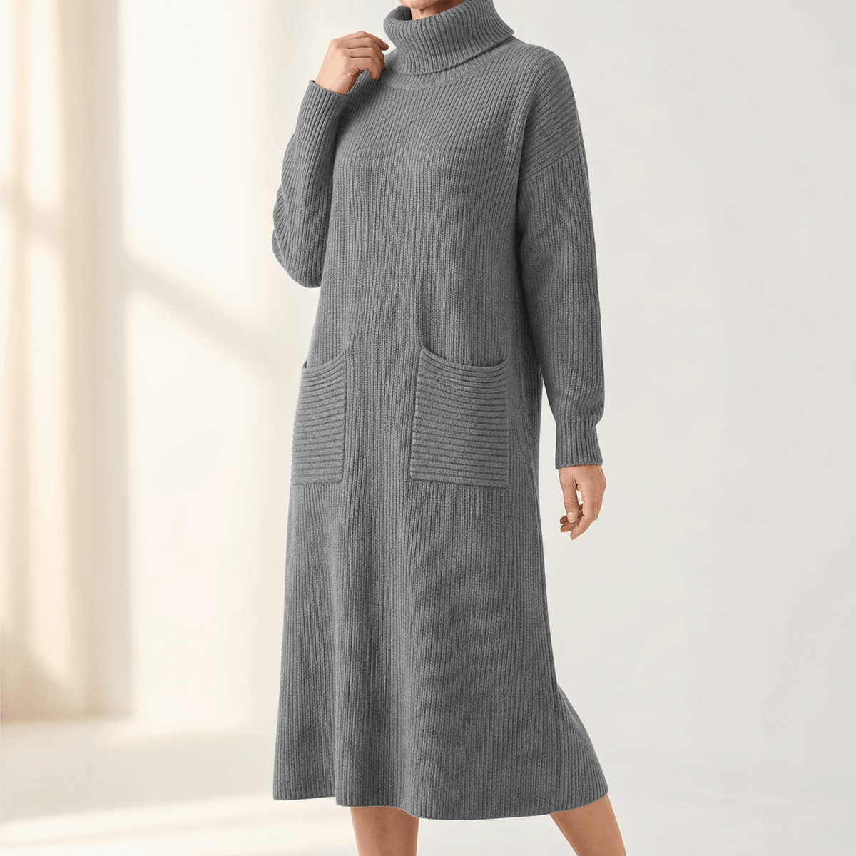 Velara | Relaxed Turtleneck Sweater Dress