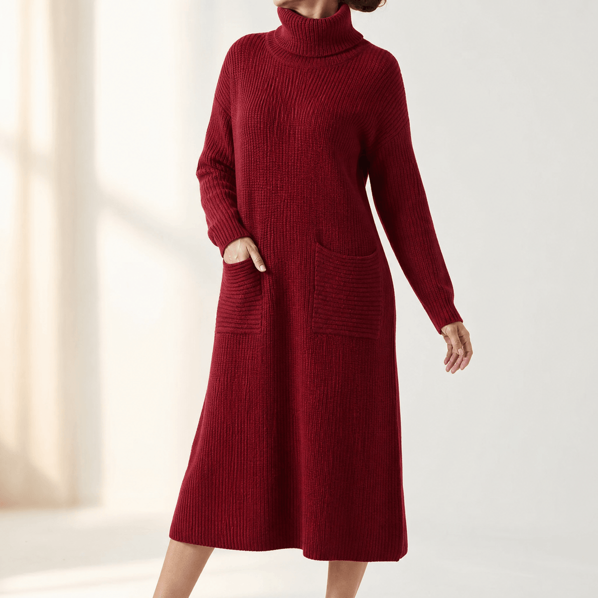 Velara | Relaxed Turtleneck Sweater Dress