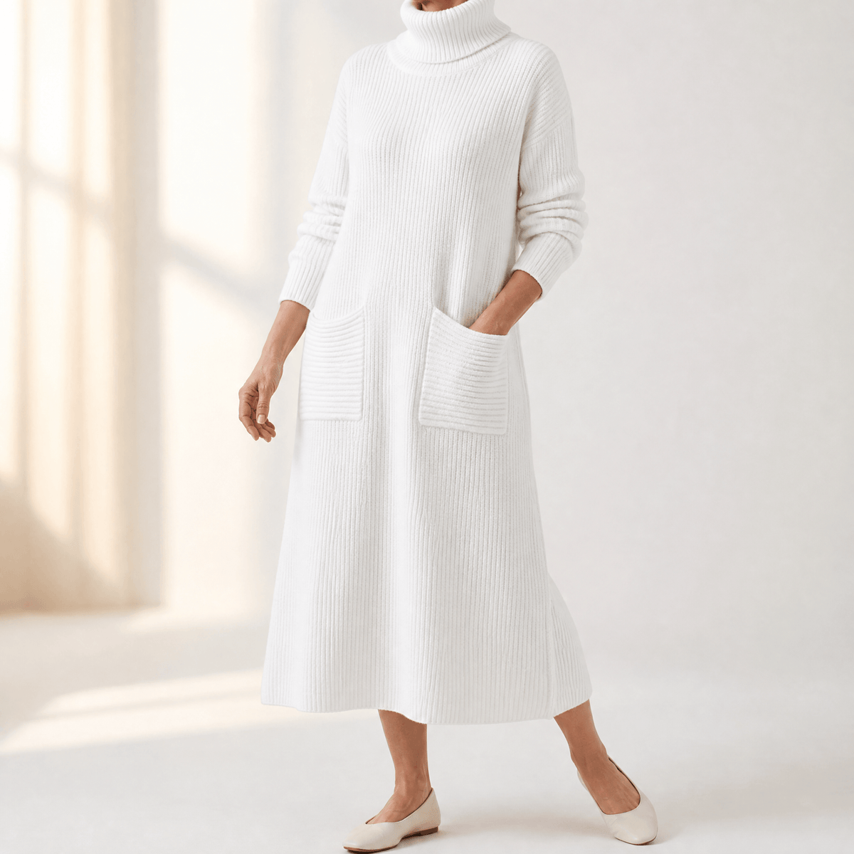 Velara | Relaxed Turtleneck Sweater Dress