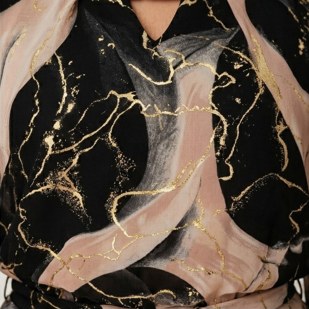 Vivara | Marble Gold Maxi Dress