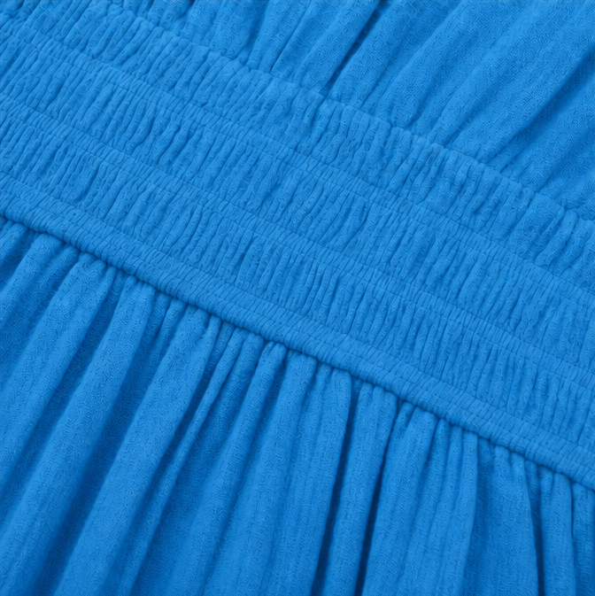 Willowen | Ruched Waist Tiered Midi Dress