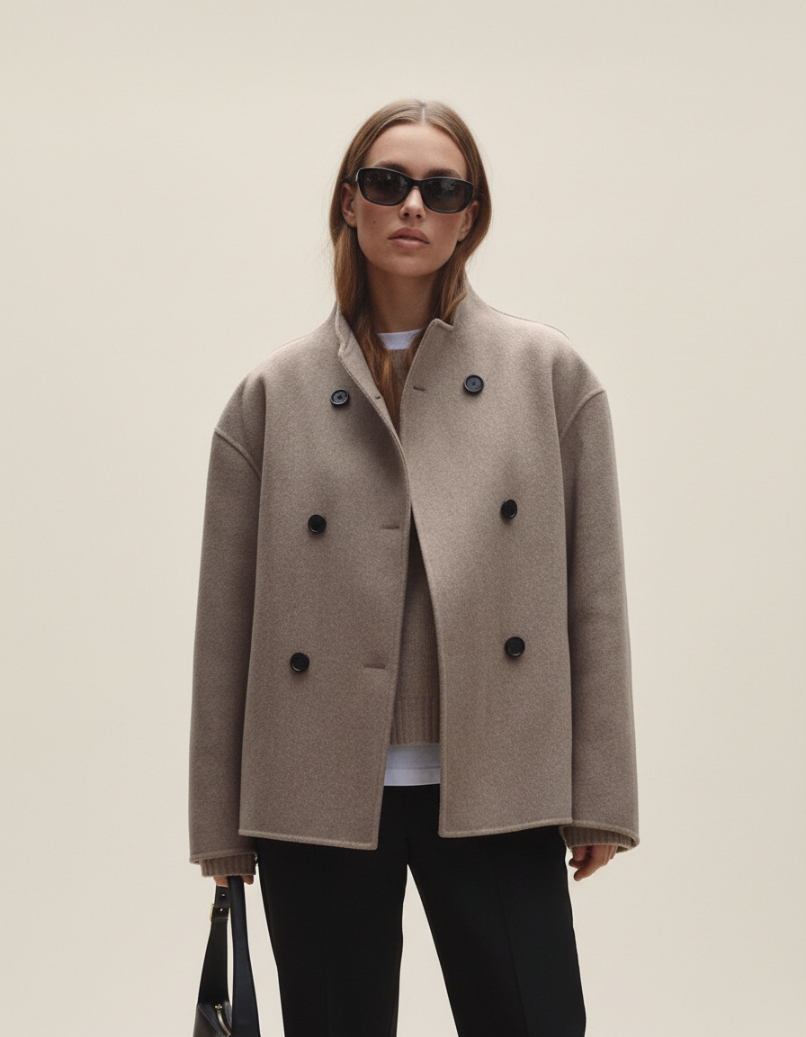 Margot | Asymmetrical Button Coat