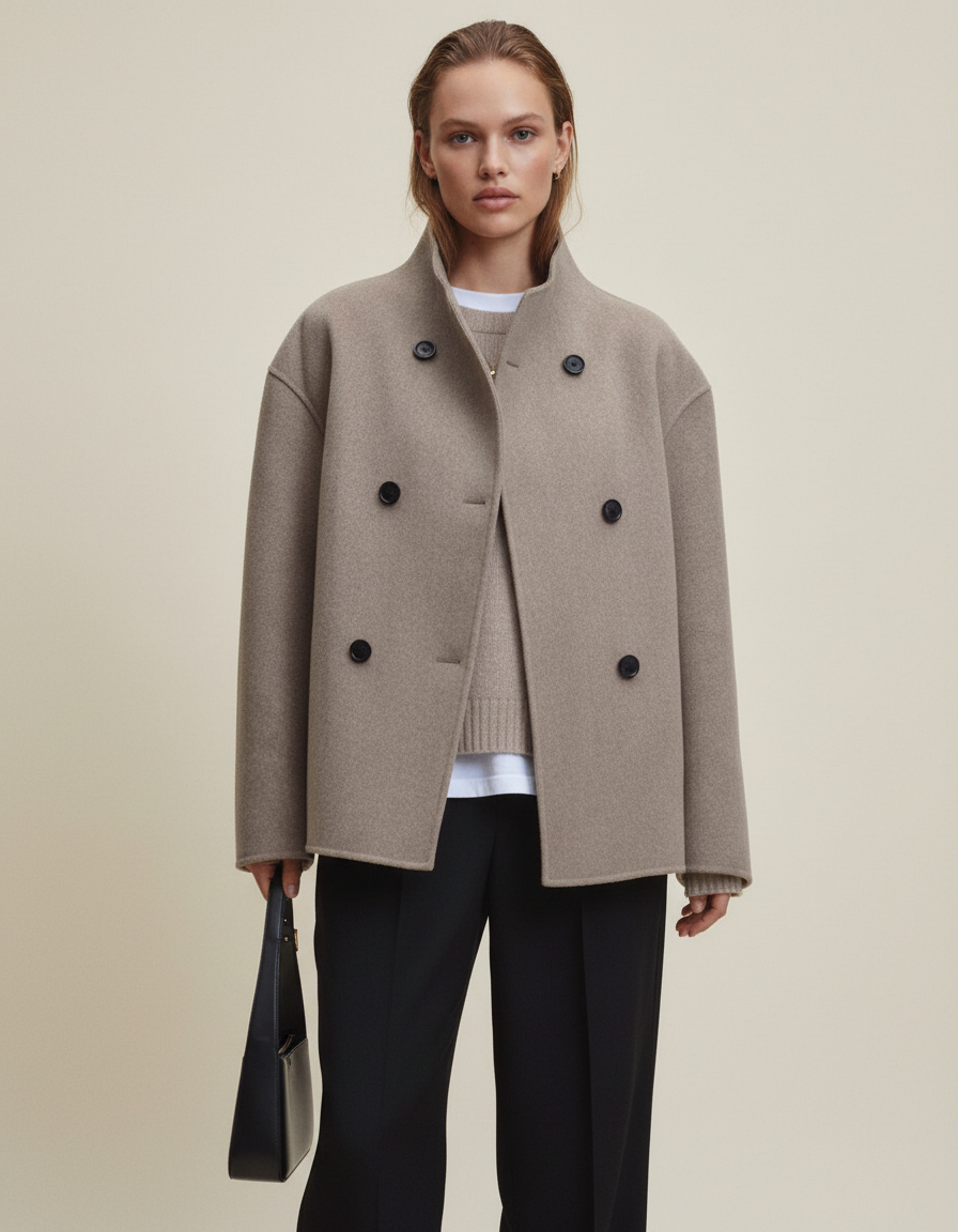 Margot | Asymmetrical Button Coat
